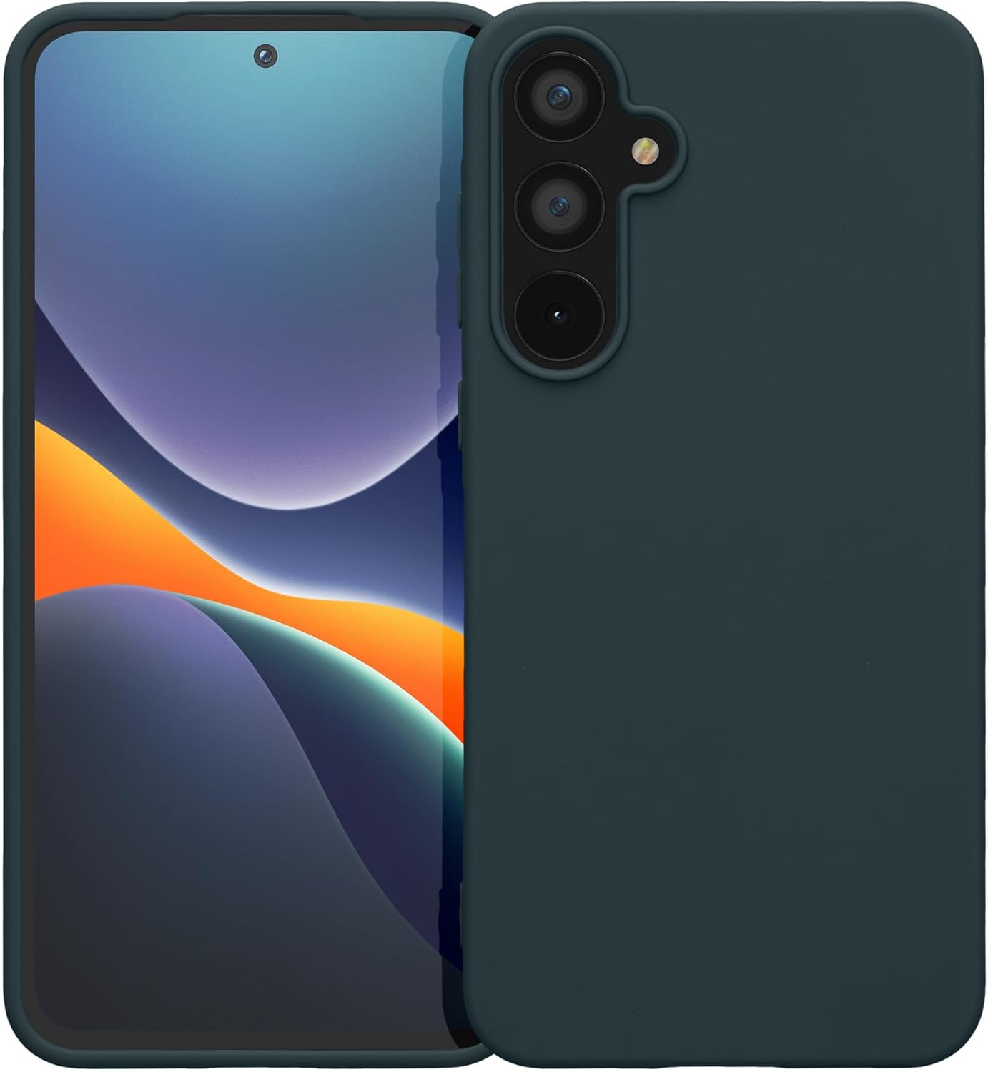 KW Samsung Galaxy A55 5G Λεπτή Θήκη Σιλικόνης TPU - Dark Slate