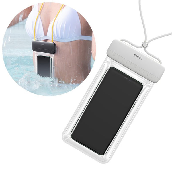 Baseus Let's Go Slip Cover Universal Αδιάβροχη Θήκη για Smartphones 7.2'' - White - ACFSD - D02