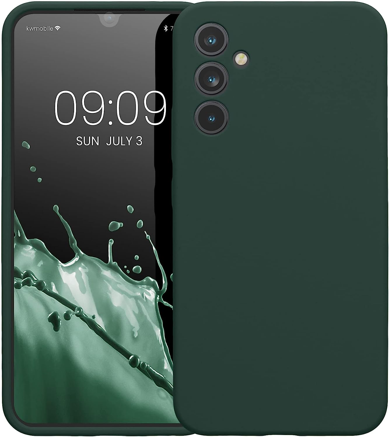 KW Samsung Galaxy A34 5G Θήκη Σιλικόνης Rubber TPU - Moss Green - 60807.169