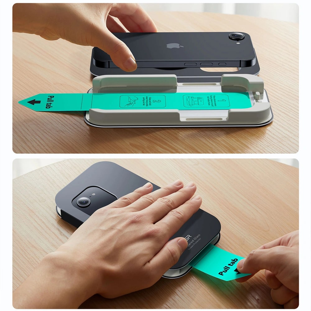 ESR iPhone 13 / iPhone 13 Pro / iPhone 14 / iPhone 16e UltraFit Classic Full Screen Tempered Glass 9H Αντιχαρακτικό Γυαλί Οθόνης - 2 Τεμάχια - Διάφανα