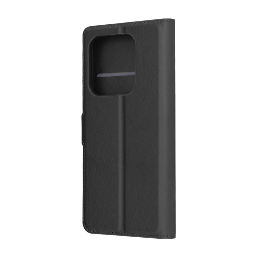 Techsuit Xiaomi Redmi Note 14 5G - Leather Folio - Θήκη Πορτοφόλι από Δερματίνη με Stand - Black