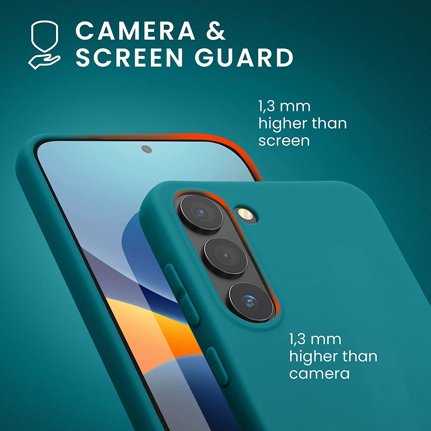 KW Samsung Galaxy S23 Θήκη Σιλικόνης TPU - Petrol Matte - 60282.57