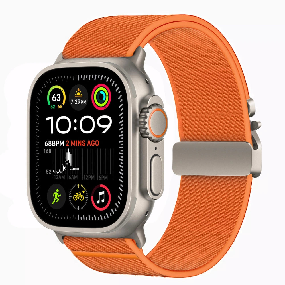 Tech-Protect Λουράκι Apple Watch 8/9/10/11 - SE (1/2/3) - Ultra (1/2/3) – 44/45/46/49mm Nylon Clasp - Orange