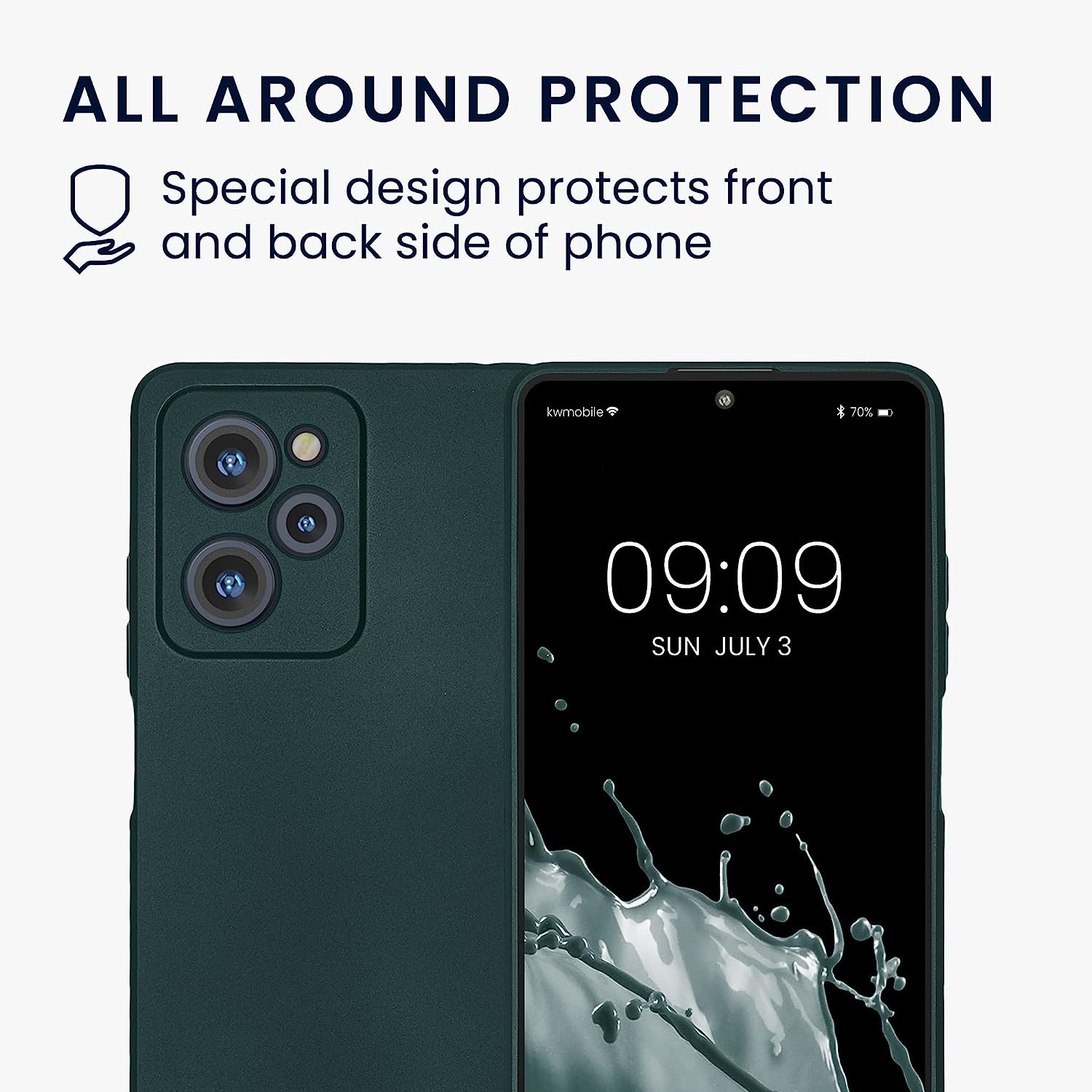KW Xiaomi Poco X5 Pro 5G Θήκη Σιλικόνης TPU - Metallic Petrol - 60897.14