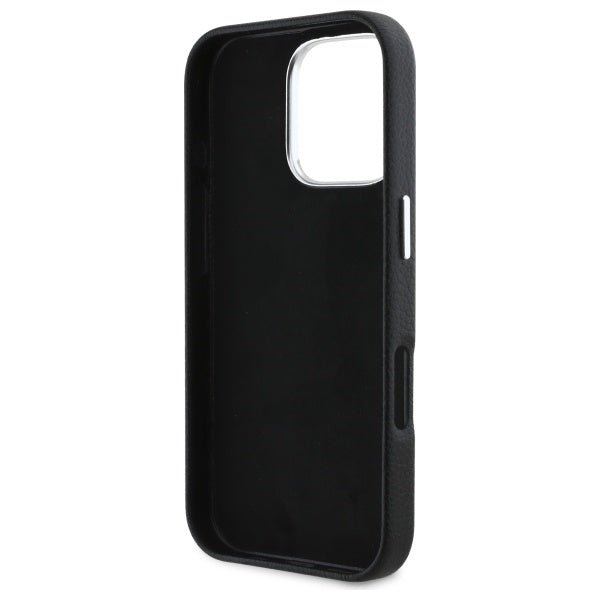 Karl Lagerfeld iPhone 16 Pro Max - FW Hotel RSG Σκληρή Θήκη με Επένδυση Συνθετικού Δέρματος - Black - KLHCP16XPGWCMKHK
