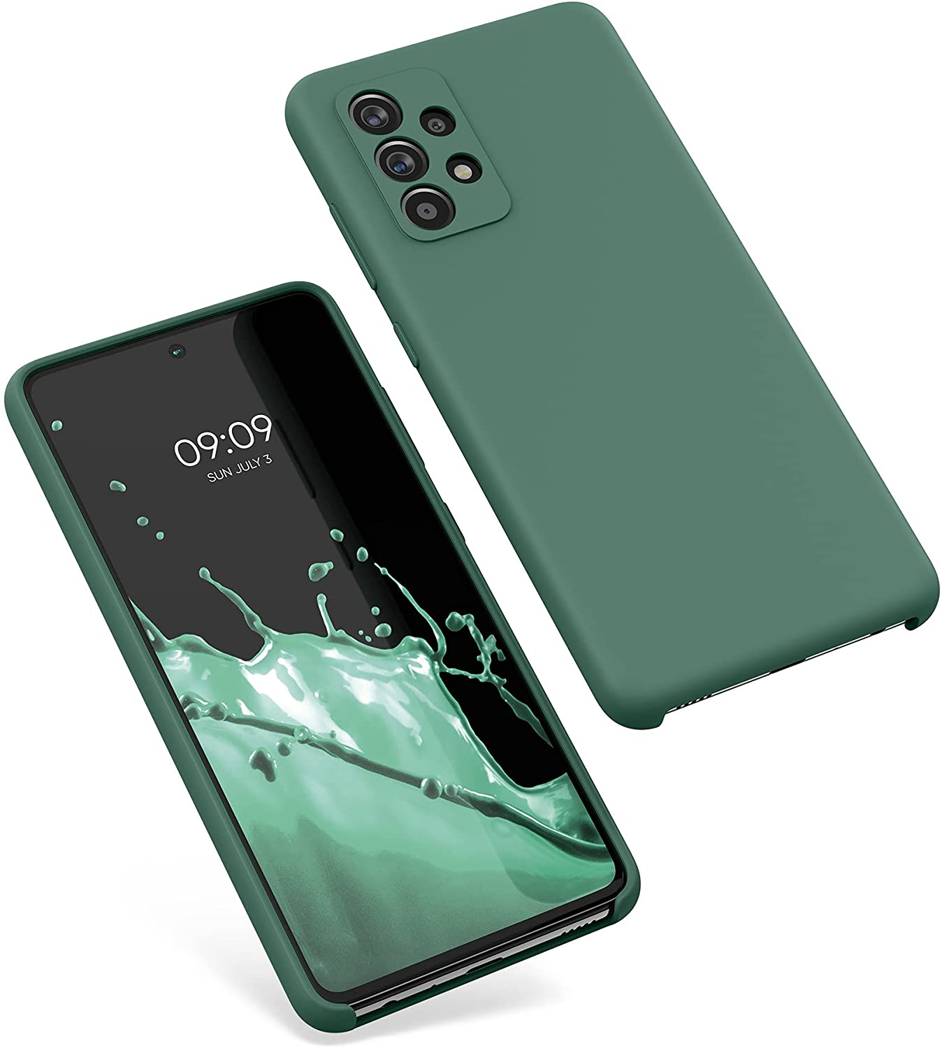 KW Samsung Galaxy A52 / A52 5G / A52s 5G Θήκη Σιλικόνης Rubber TPU - Forest Green - 54347.166