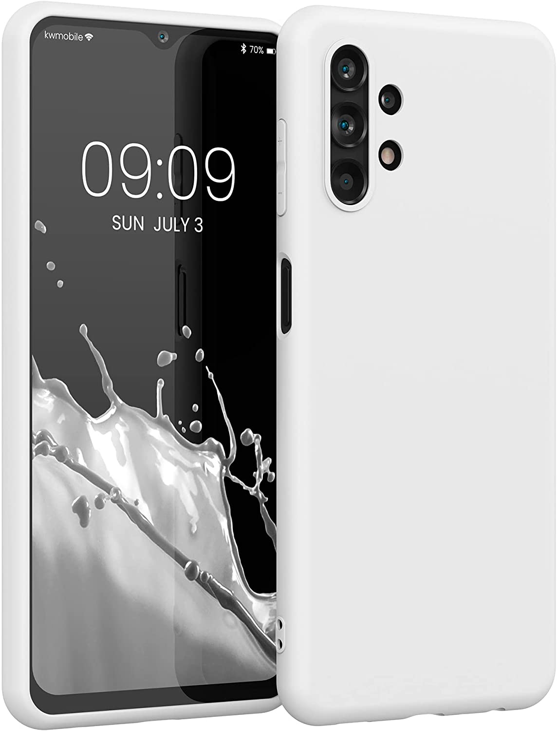 KW Samsung Galaxy A13 4G Θήκη Σιλικόνης TPU - White Matte - 57805.48