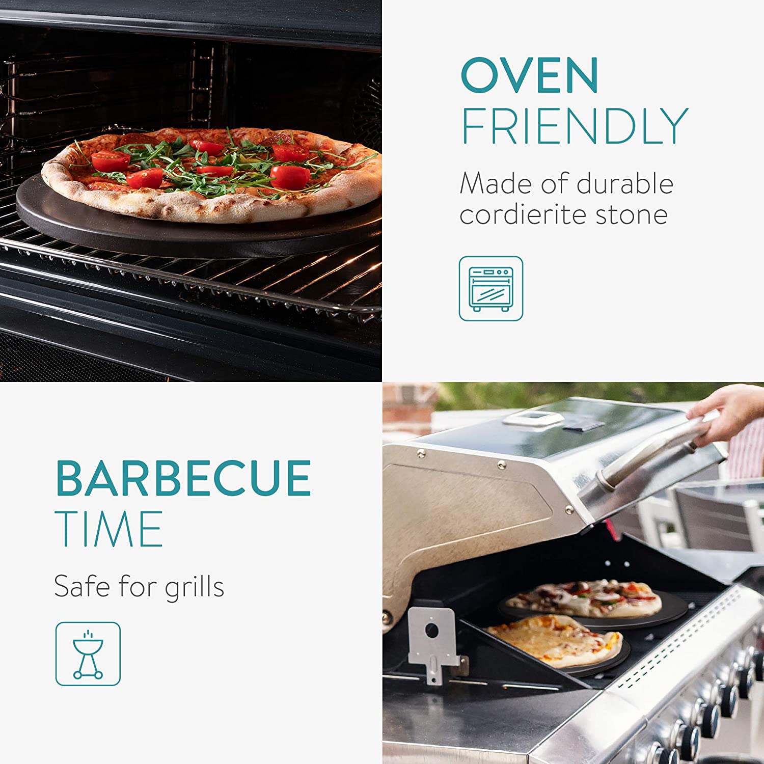 Navaris Πέτρα Ψησίματος Πίτσας - Black - 51246.02.3