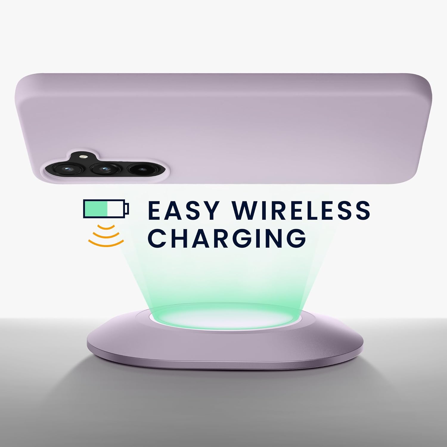 KW Samsung Galaxy A55 5G Λεπτή Θήκη Σιλικόνης TPU - Lavender