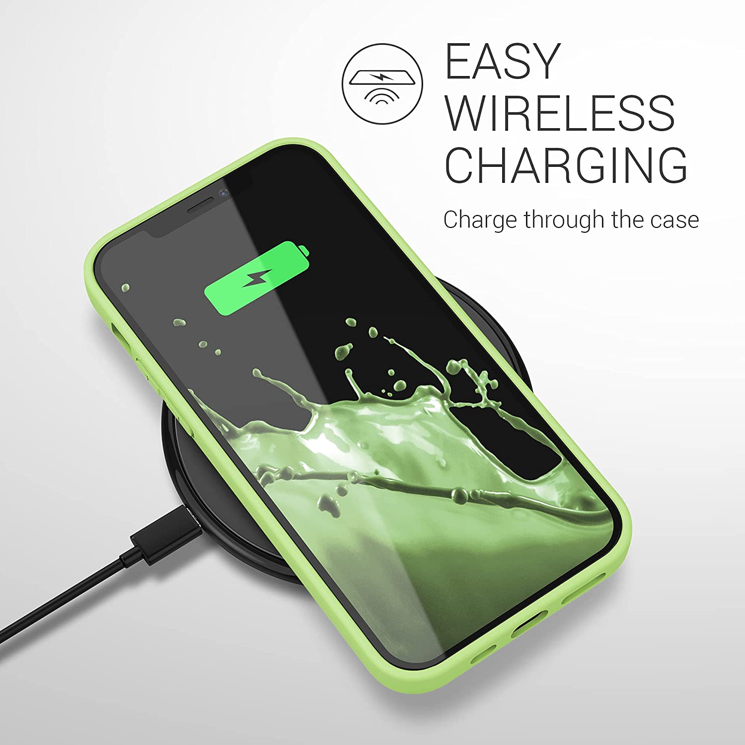 KW iPhone 12 Pro Max Θήκη Σιλικόνης TPU - Tomatillo - 53940.214