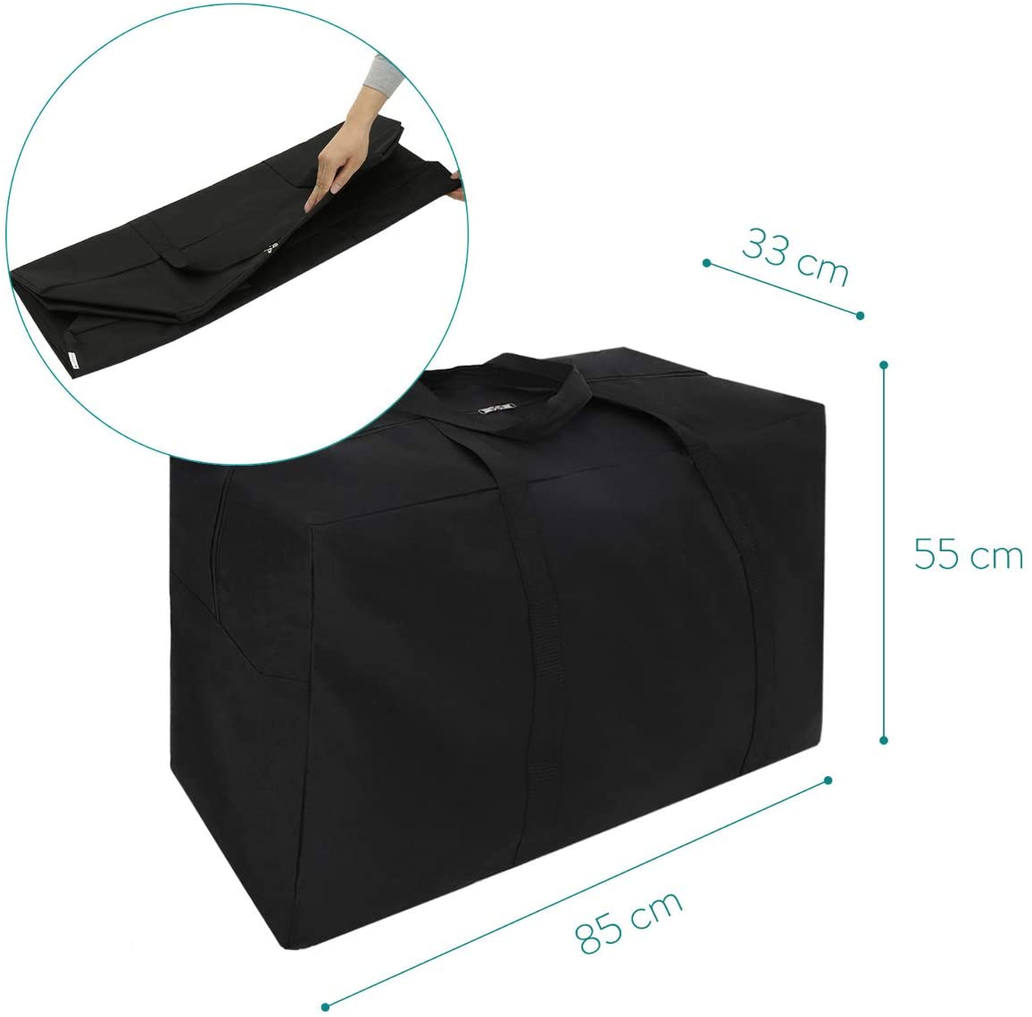 Navaris Τσάντα Αποθήκευσης XXL - Black - 50835.01