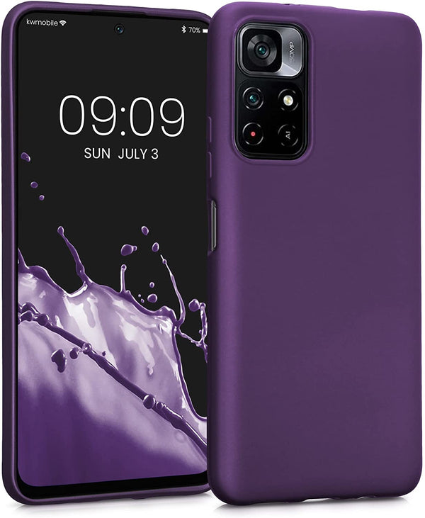 KW Xiaomi Poco M4 Pro 5G / Redmi Note 11S 5G Θήκη Σιλικόνης TPU - Metallic Berry - 56932.115