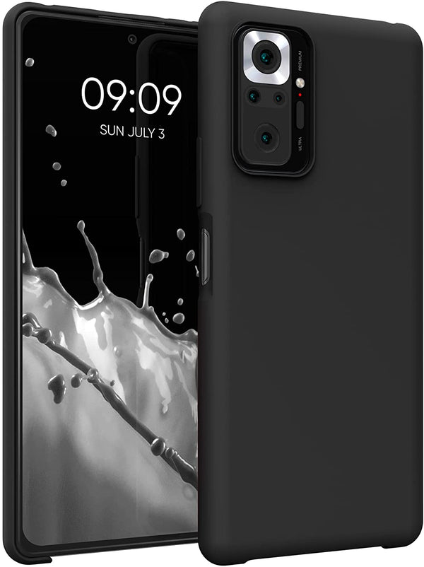 KW Xiaomi Redmi Note 10 Pro Θήκη Σιλικόνης Rubber TPU - Black - 54553.01