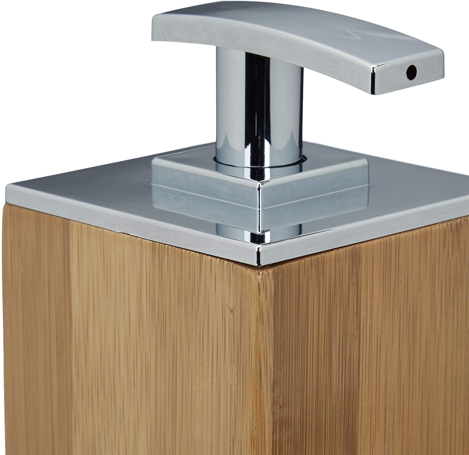 Relaxdays Σαπουνοθήκη Dispenser από Bamboo - Natural - 4052025205461