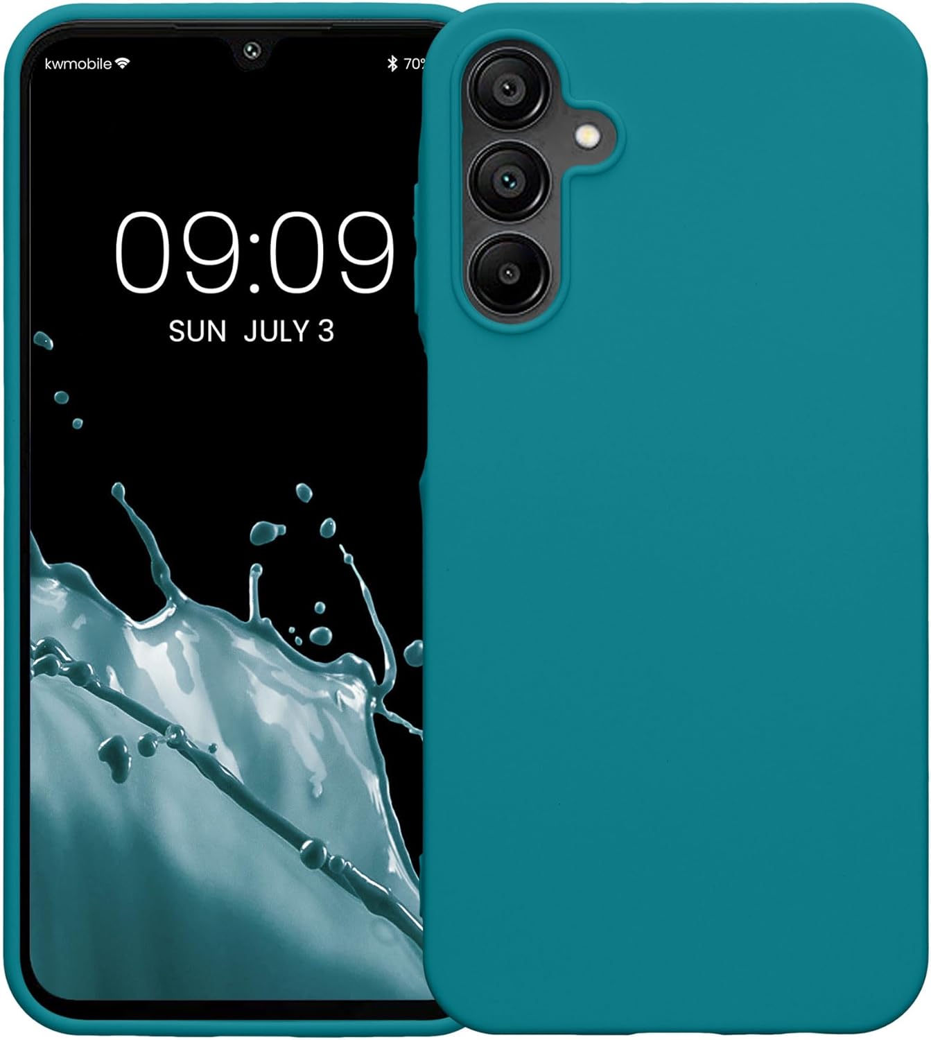 KW Samsung Galaxy A15 4G / A15 5G Λεπτή Θήκη Σιλικόνης TPU - Matte Petrol