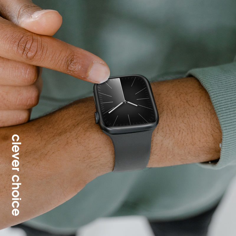 Crong Λουράκι Apple Watch 4/5/6/7/8/9/10/11 - SE (1/2/3) - ULTRA (1/2/3) - 44/45/46/49mm Σιλικόνης - Liquid Strap - Graphite