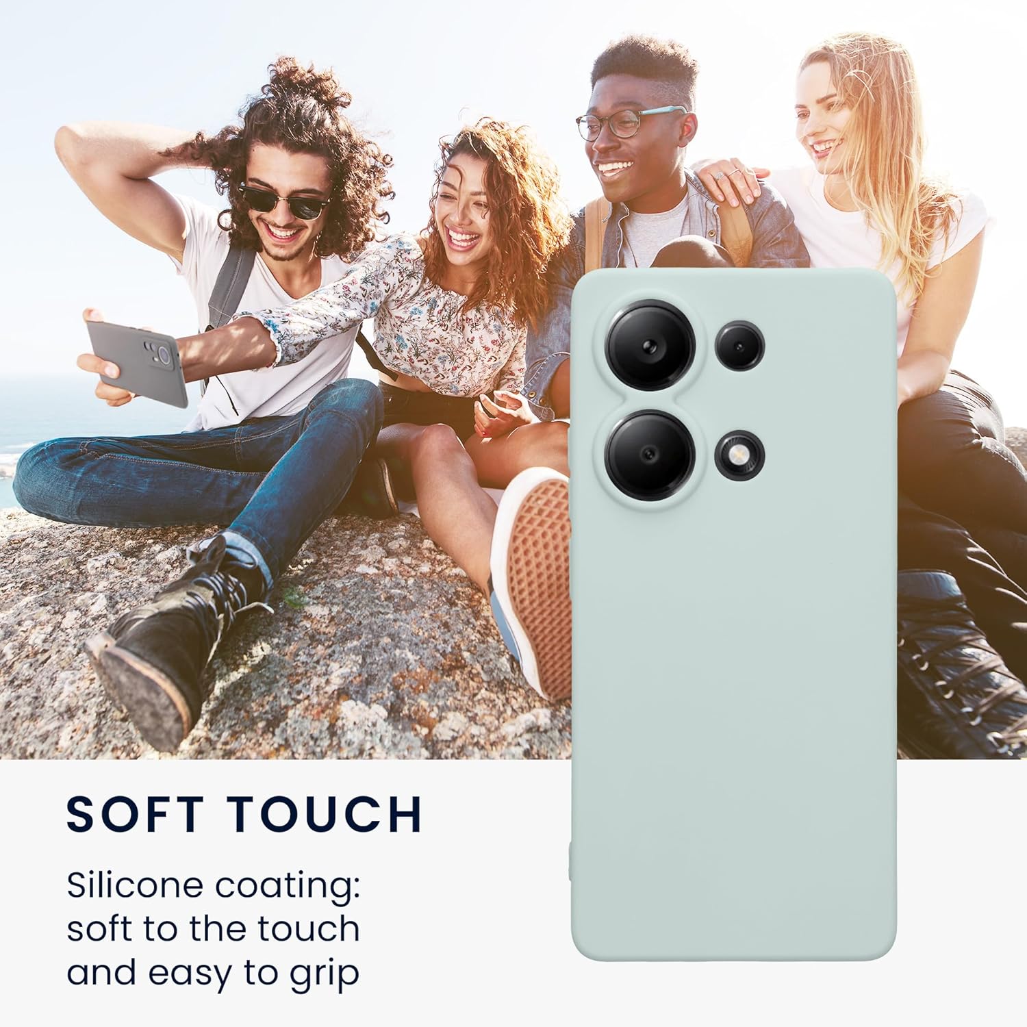 KW Xiaomi Redmi Note 13 Pro 4G Θήκη Σιλικόνης TPU - Cool Mint