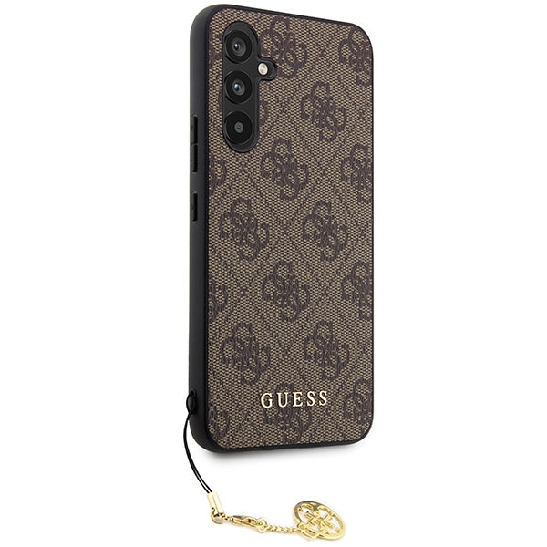 Guess Samsung Galaxy A54 5G - 4G Charms Collection Θήκη με Επένδυση Συνθετικού Δέρματος - Brown - GUHCSA54GF4GBR
