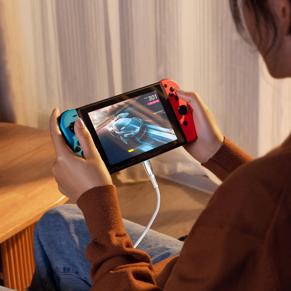 Baseus Glimmer Series PD 100W - Καλώδιο Δεδομένων και Φόρτισης Type-C to Type-C 2M - White - CADH000802