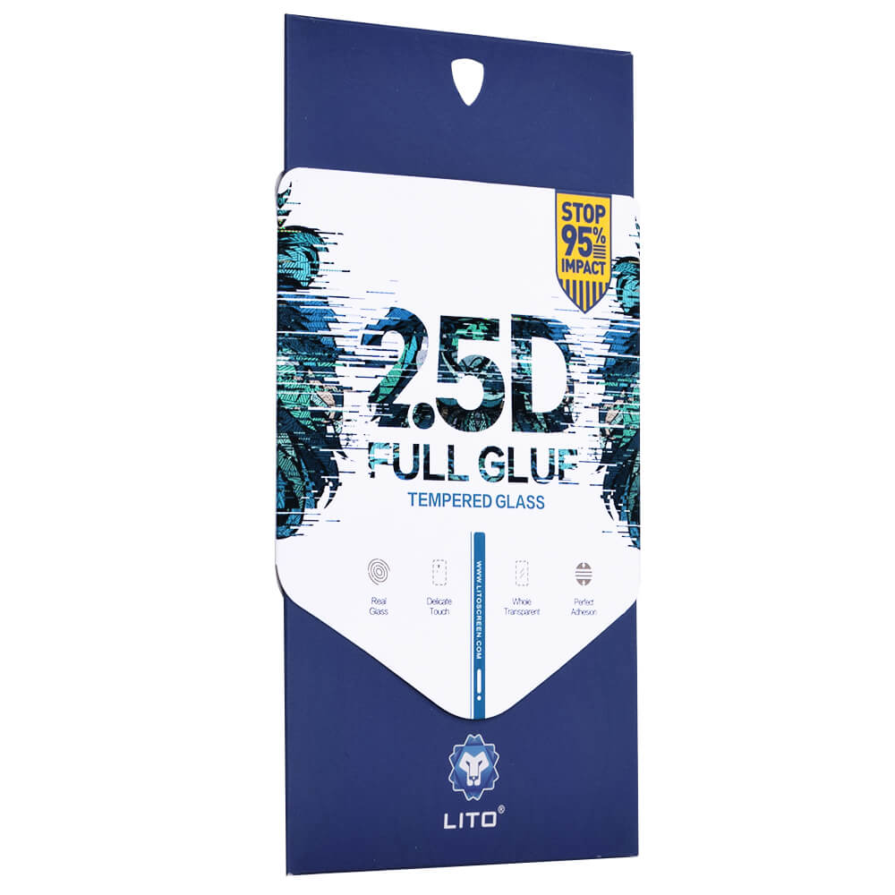 Lito iPhone 13 / iPhone 13 Pro / iPhone 14 0.33mm 2.5D 9H Full Screen Αντιχαρακτικό Γυαλί Οθόνης - Black