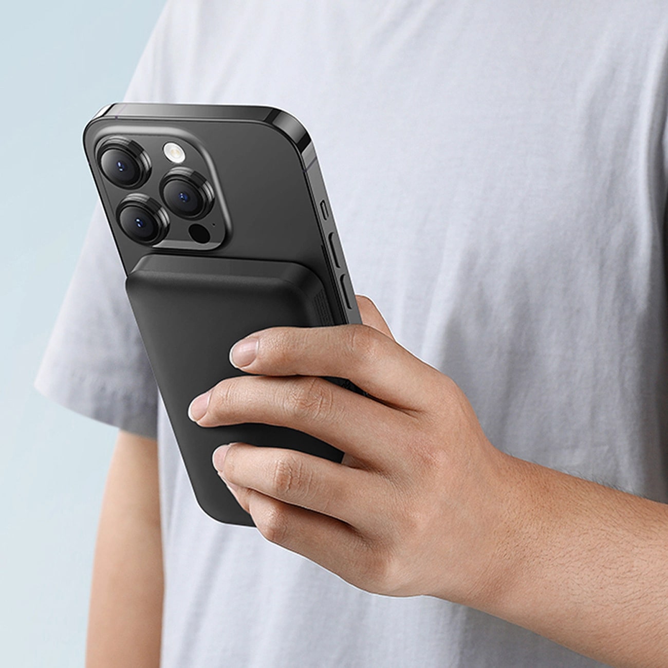 Baseus Magnetic Mini Ασύρματο MagSafe PowerBank 5000mAh 20W με Καλώδιο Type-C to Type-C - Black - P10022107113-00