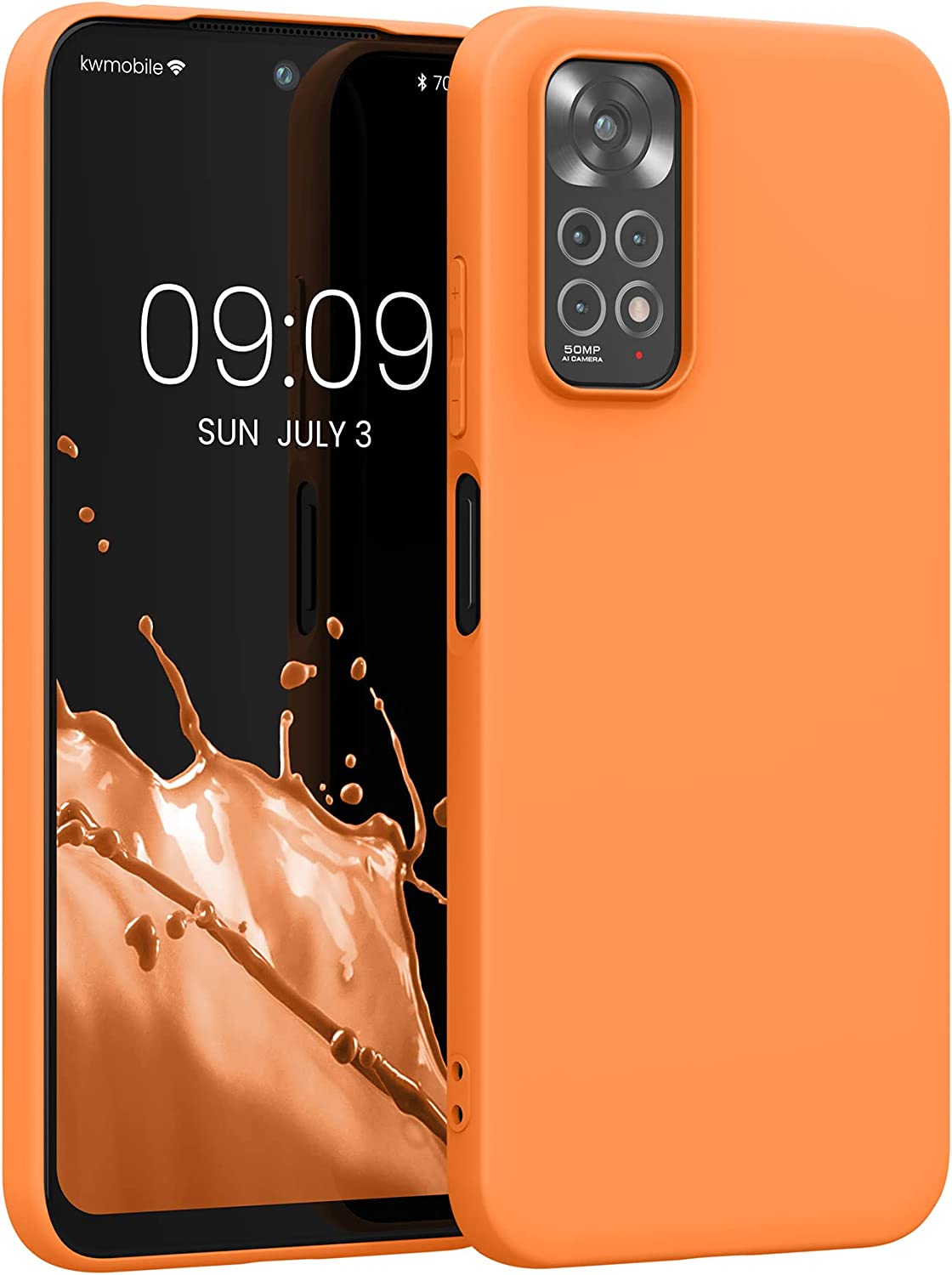 KW Xiaomi Redmi Note 11 / Redmi Note 11S Θήκη Σιλικόνης TPU - Fruity Orange - 57368.150