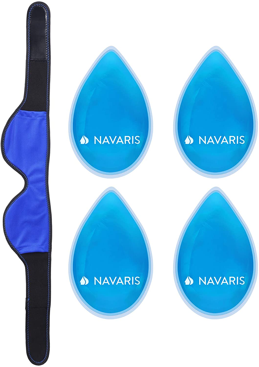 Navaris Κομπρέσα Gel Με 2 Χρήσεις - Θερμοφόρα ή Παγοκύστη - Ενάντια Στις Ημικρανίες ή Τον Πονόδοντο - 52358.01