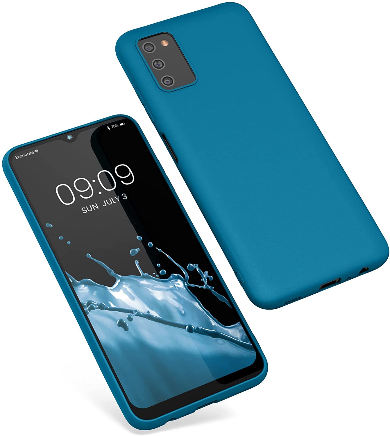 KW Samsung Galaxy A03s Θήκη Σιλικόνης TPU - Caribbean Blue - 56517.224