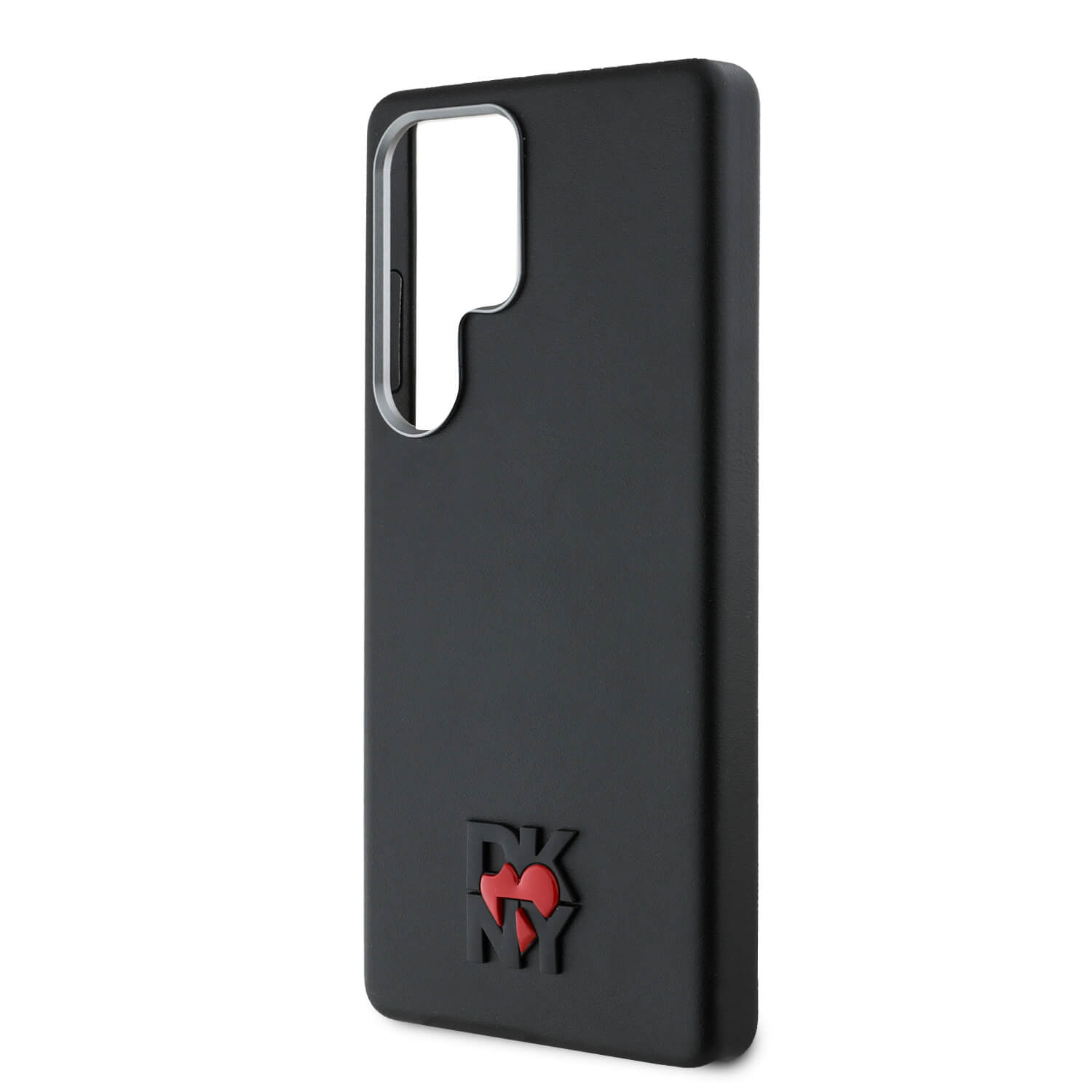 DKNY Samsung Galaxy S25 Ultra - Leather Heart of NY - MagSafe Σκληρή Θήκη με Επένδυση Συνθετικού Δέρματος - Black