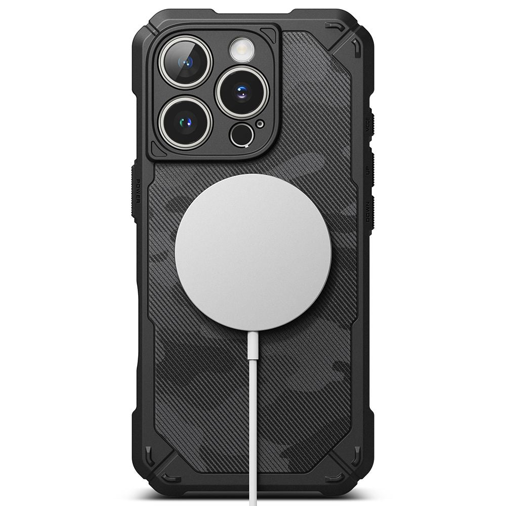 Ringke iPhone 16 Pro Rugged Gear Magnetic Σκληρή Θήκη TPU με MagSafe - Camo Black