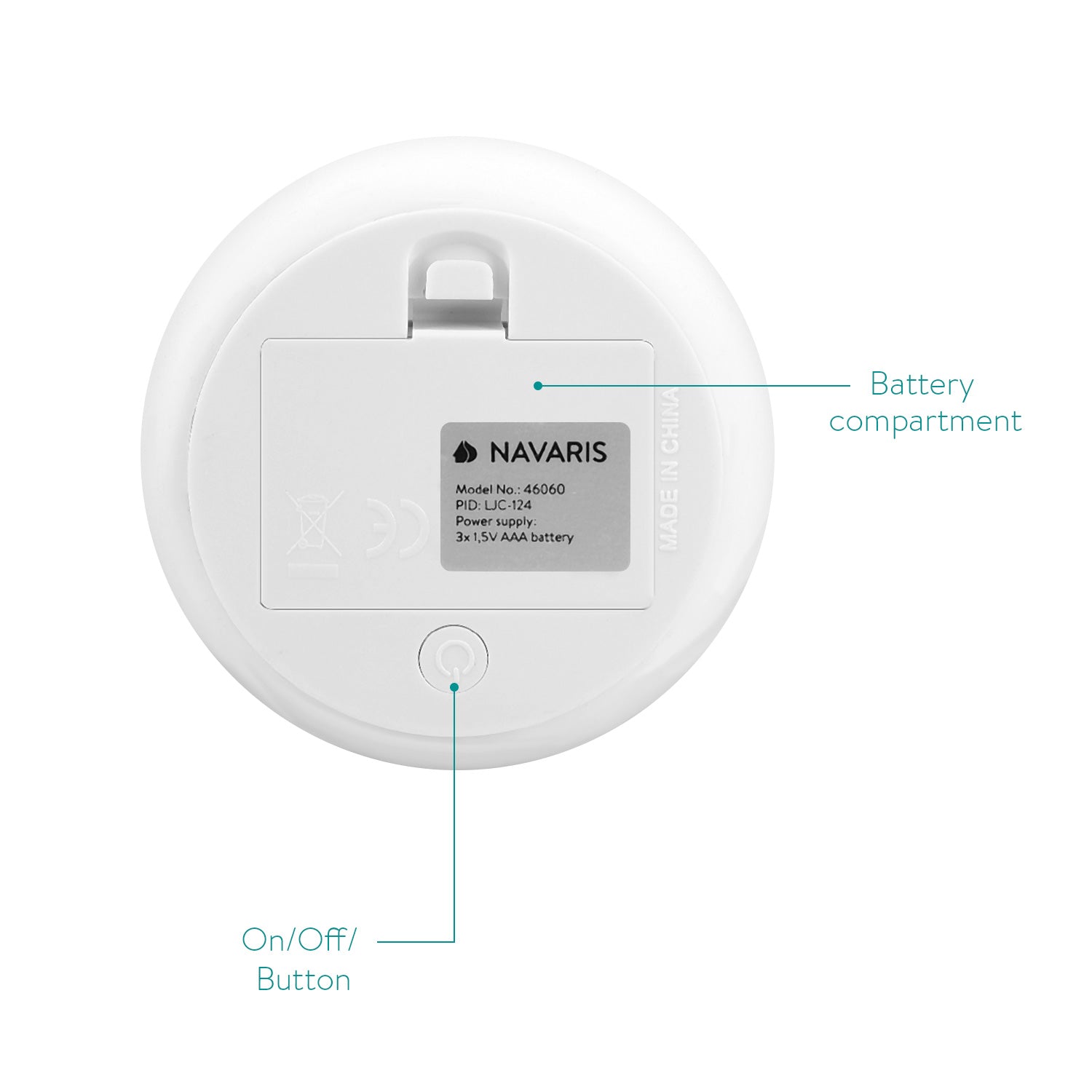 Navaris LED Cat Night Light RGB - Παιδικό Νυχτερινό Φως με Αλλαγή Χρωμάτων - White - 46060.01