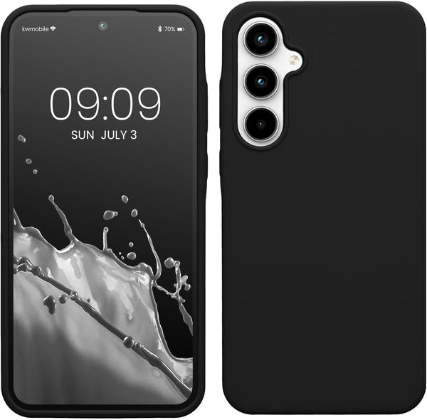 KW Samsung Galaxy A35 5G Θήκη Σιλικόνης Rubberized TPU - Black