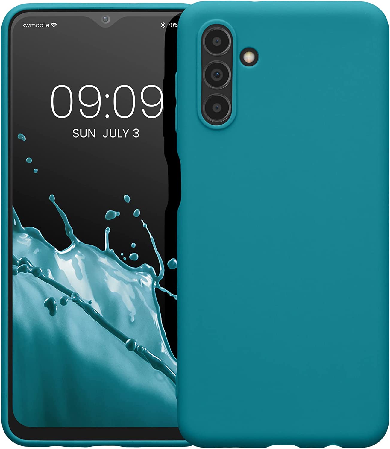 KW Samsung Galaxy A04s Θήκη Σιλικόνης TPU - Matte Petrol - 58921.57