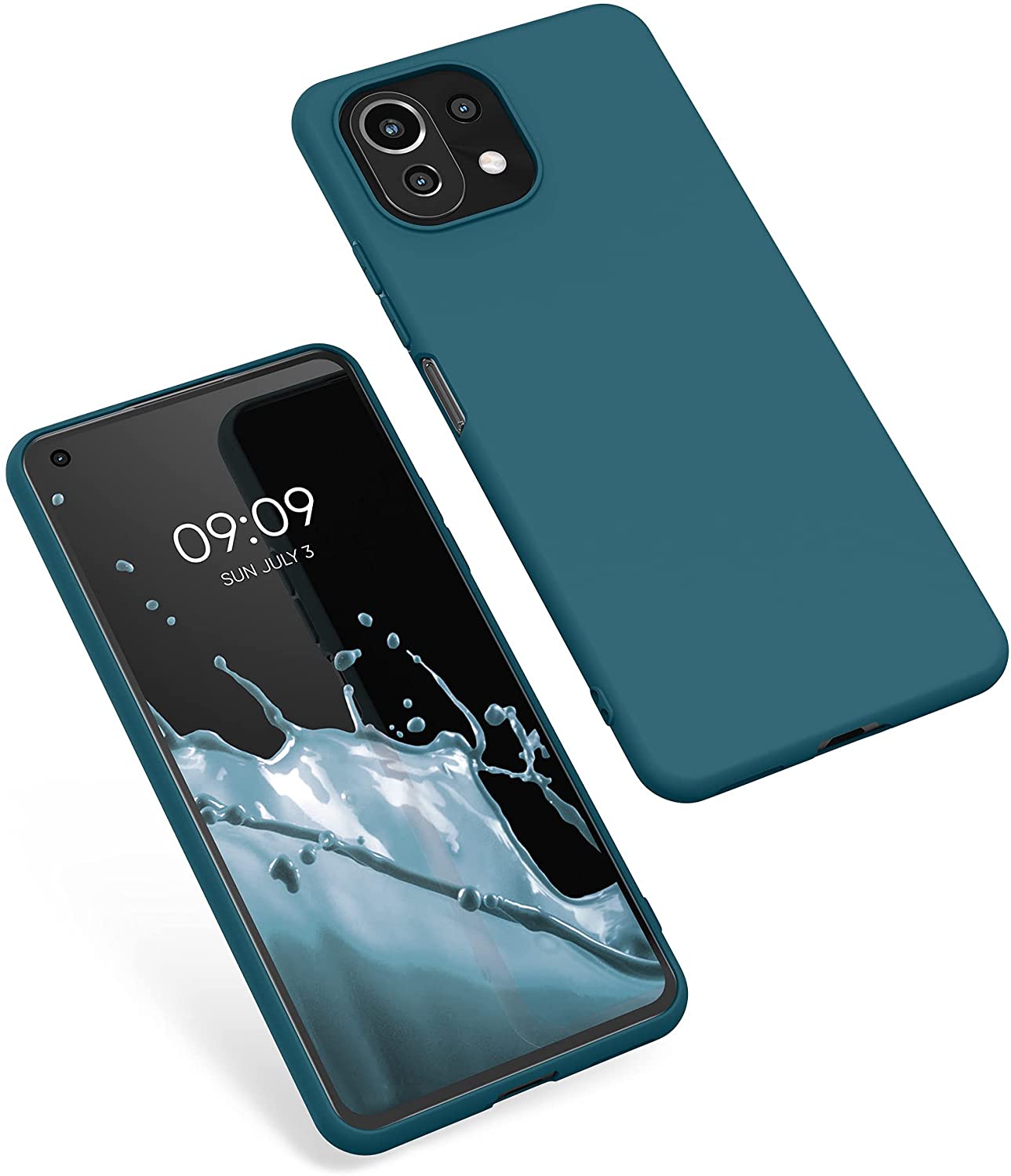 KW Xiaomi Mi 11 Lite / Mi 11 Lite 5G Θήκη Σιλικόνης TPU - Petrol Matte - 54726.57