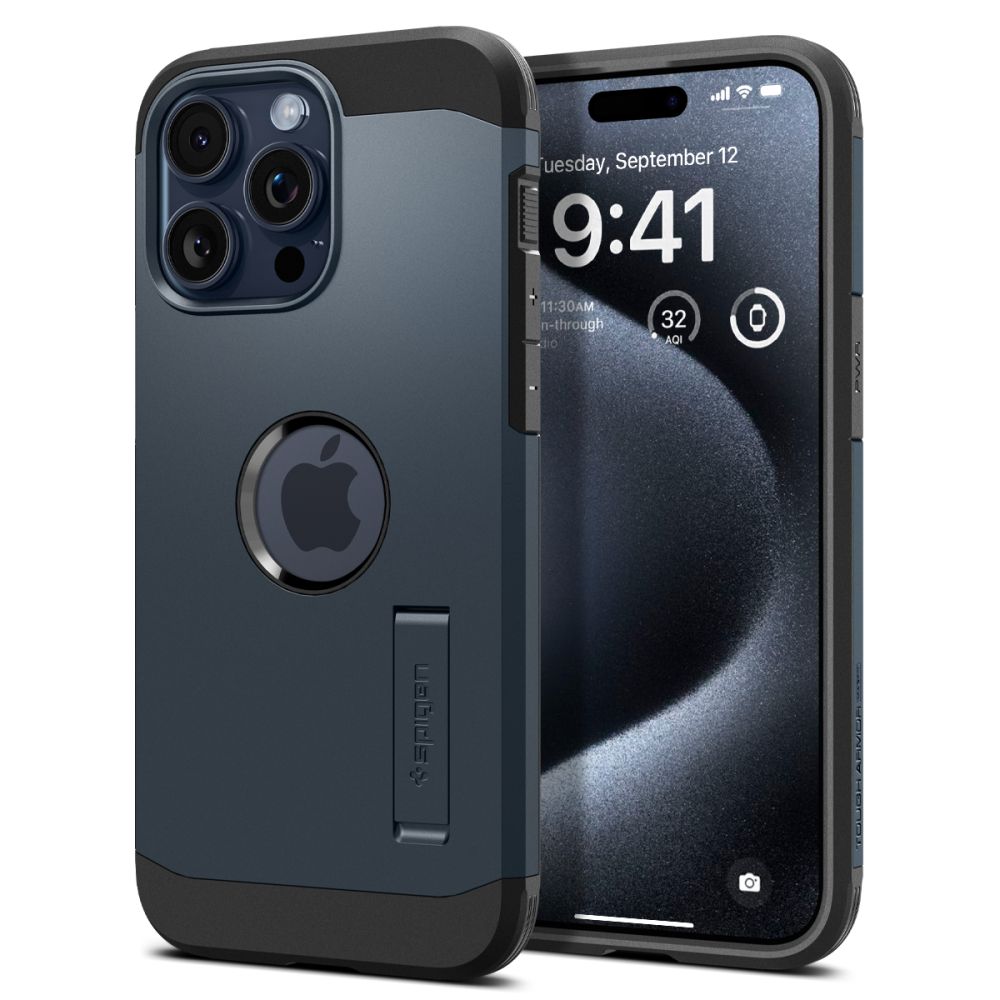 Spigen iPhone 15 Pro Max Tough Armor Mag Σκληρή Θήκη με MagSafe - Metal Slate