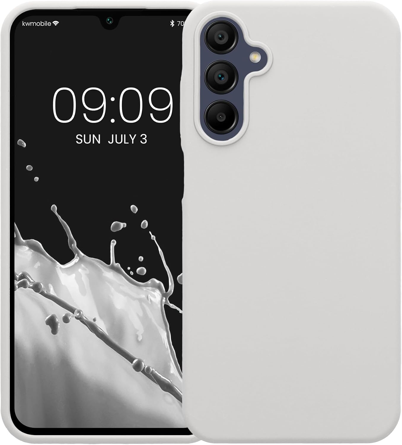 KW Samsung Galaxy A15 4G / A15 5G Θήκη Σιλικόνης Rubberized TPU - Matte White