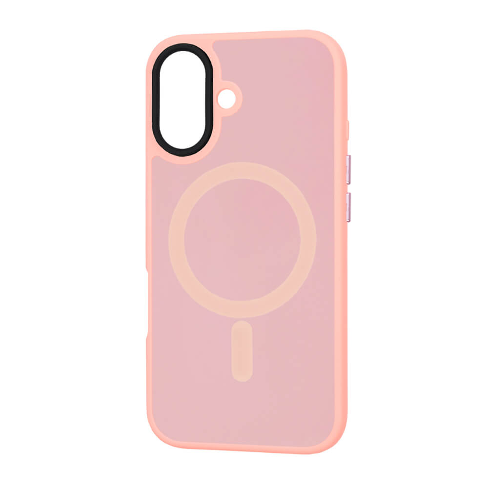 Techsuit iPhone 16 Plus - HaloFrost Series MagSafe - Σκληρή Θήκη με Πλαίσιο Σιλικόνης - Pink