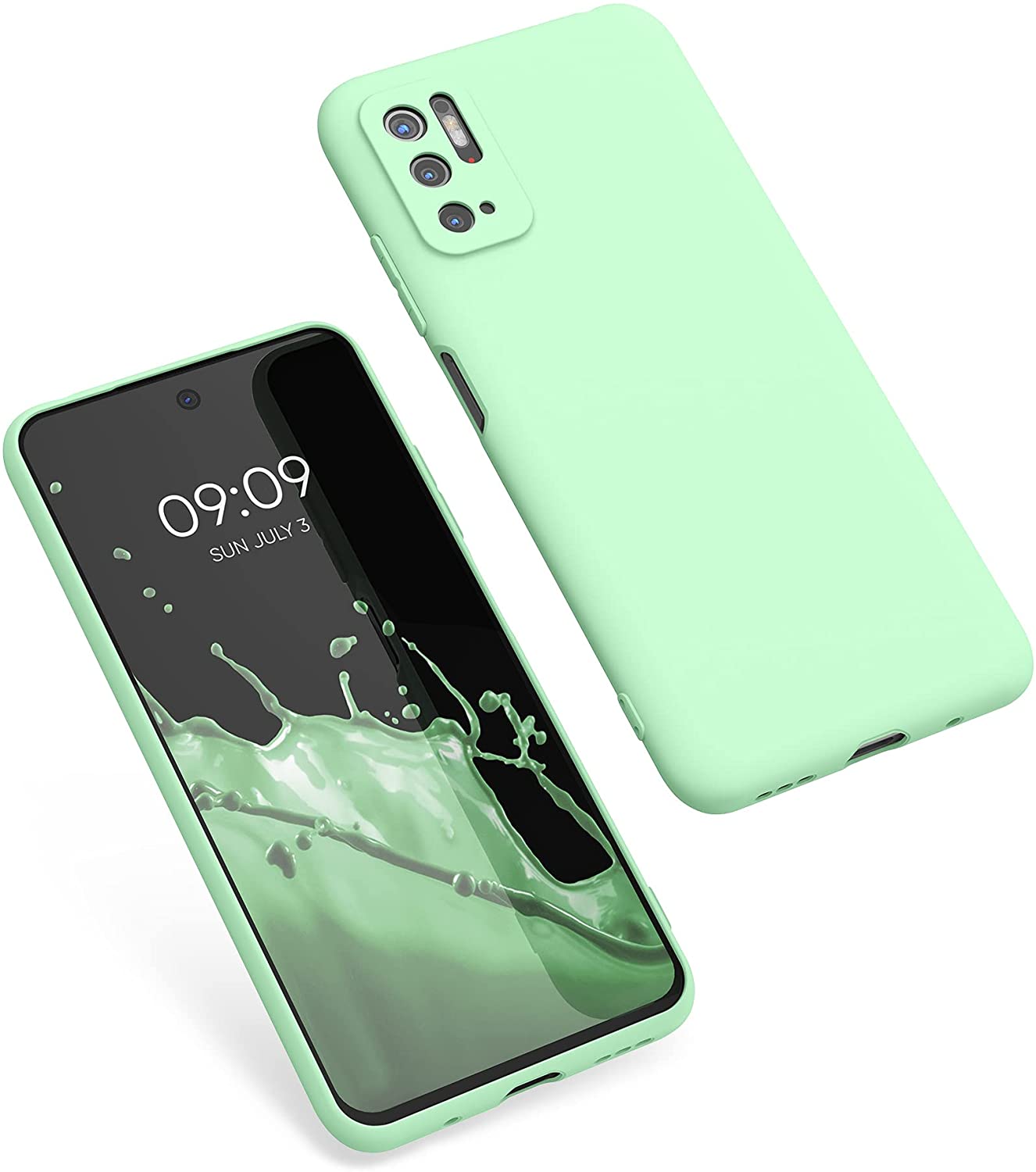 KW Xiaomi Poco M3 Pro 5G Θήκη Σιλικόνης TPU - Mint Green Matte - 55363.50