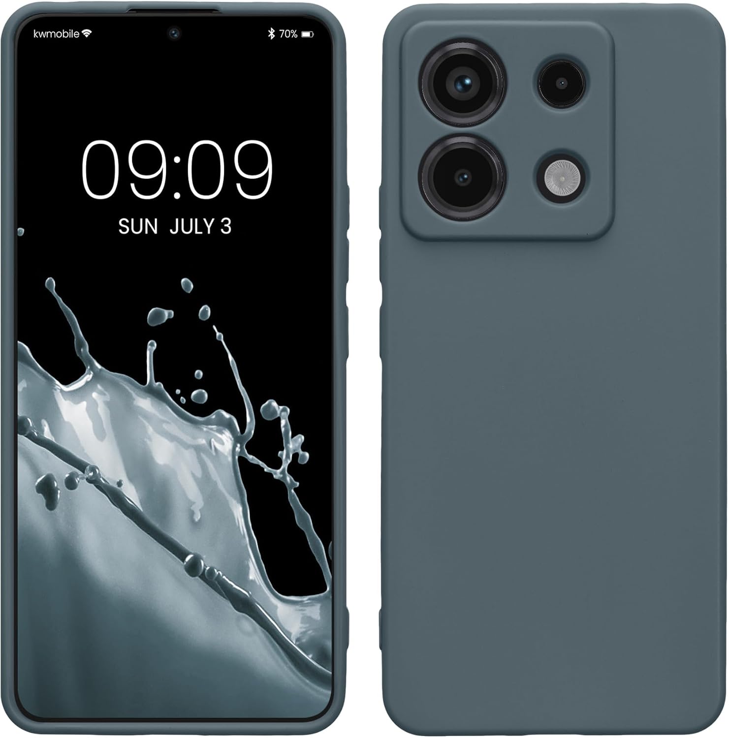 KW Xiaomi Redmi Note 13 Pro 5G / Poco X6 5G Θήκη Σιλικόνης TPU - Dark Slate
