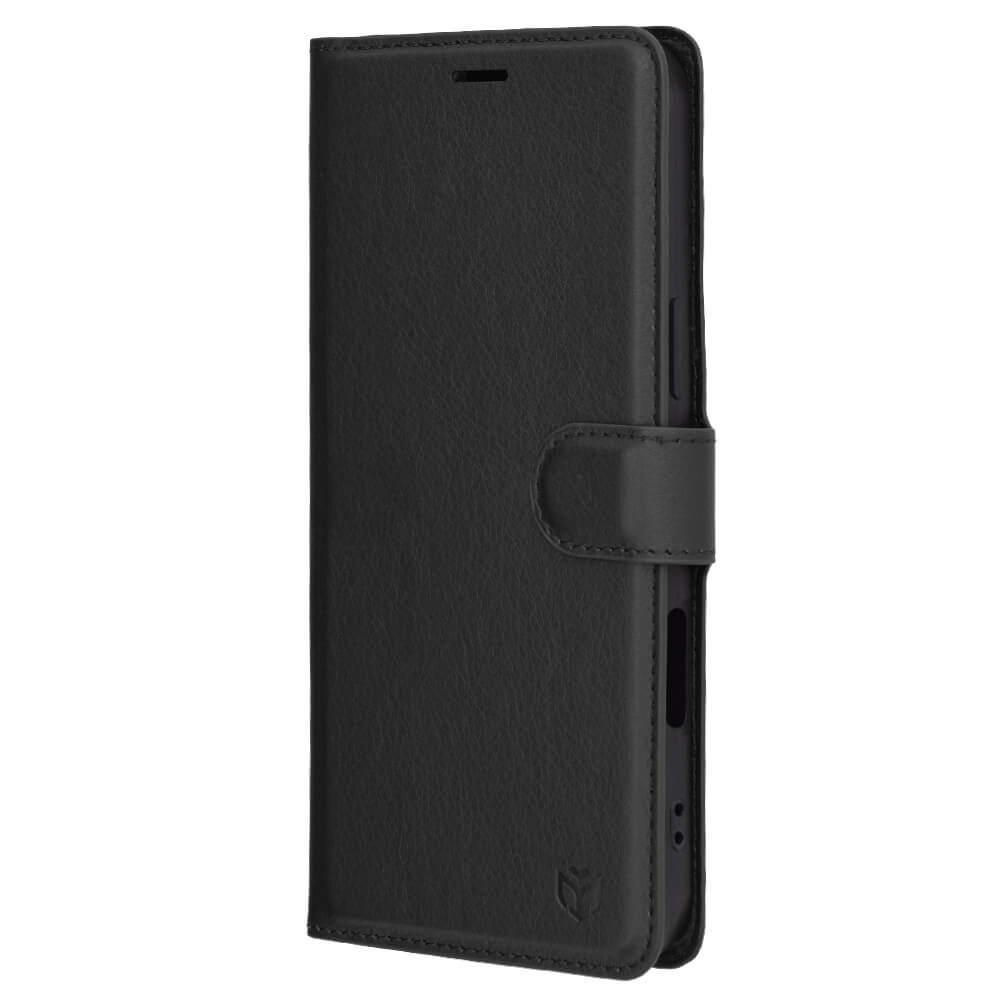 Techsuit iPhone 16 Pro Max - Leather Folio - Θήκη Πορτοφόλι από Δερματίνη με Stand - Black