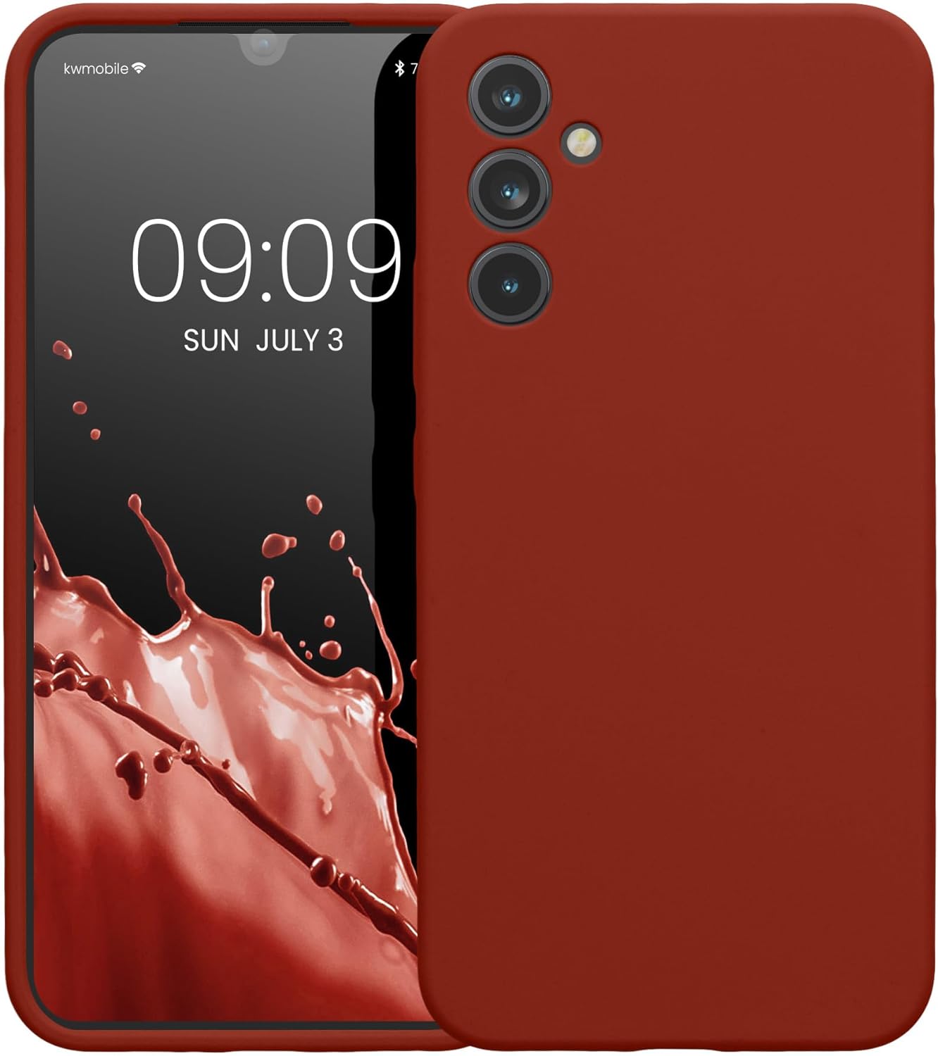 KW Samsung Galaxy A34 5G Θήκη Σιλικόνης Rubber TPU - Spice Red - 60807.248