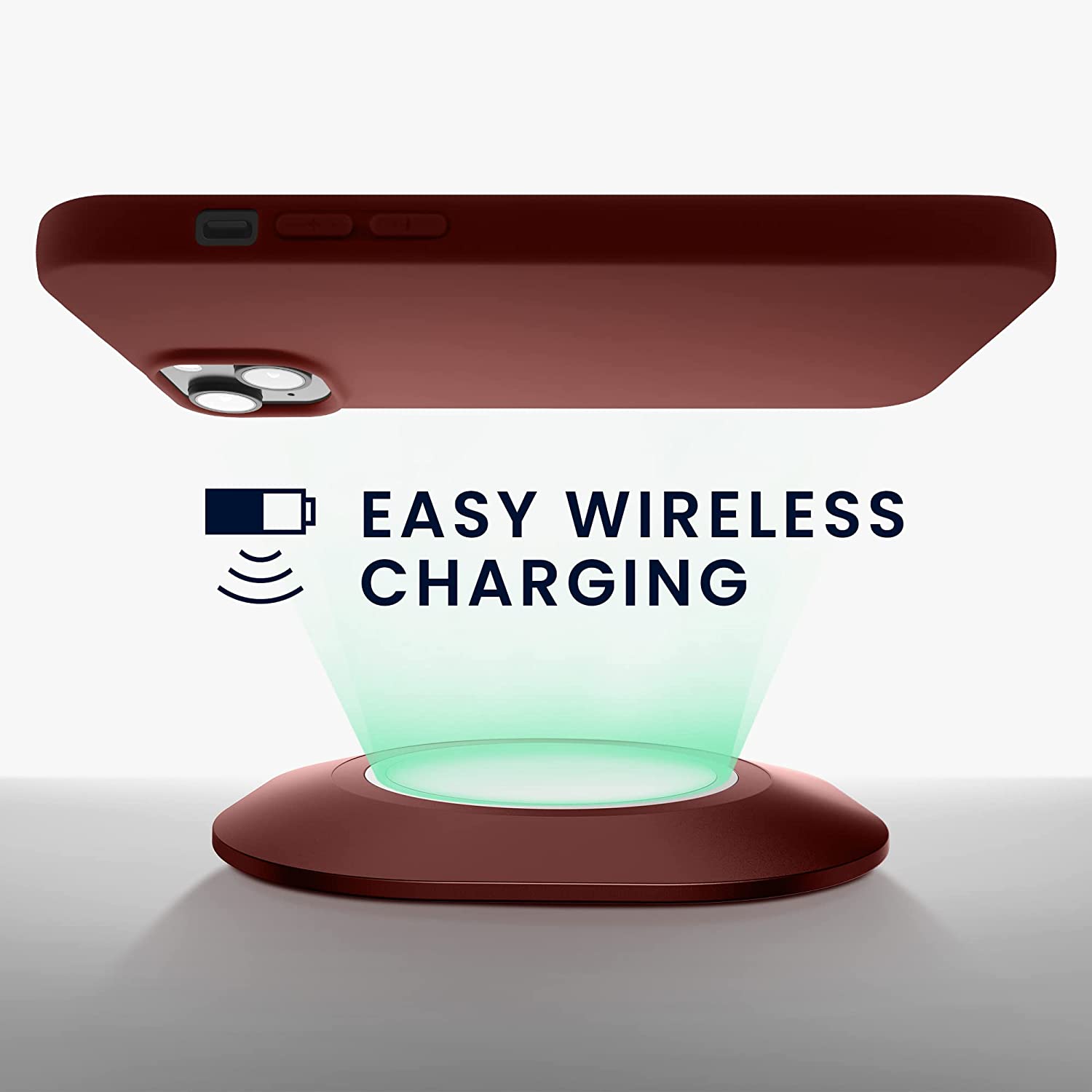 KW iPhone 14 Plus Λεπτή Θήκη Σιλικόνης TPU - Tawny Red - 59076.190