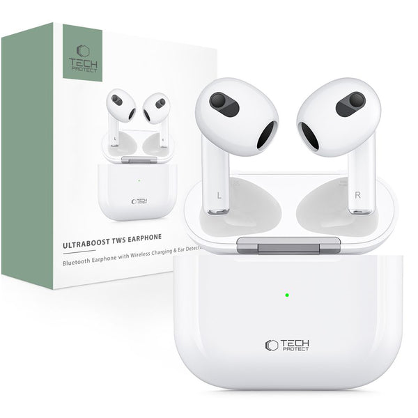 Tech - Protect Ultraboost TWS Earphone Core - Ασύρματα ακουστικά για Κλήσεις / Μουσική - White