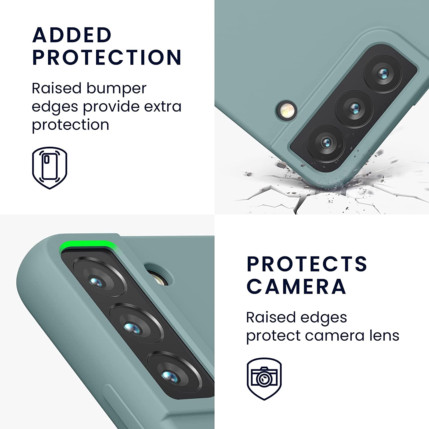 KW Samsung Galaxy S22 Θήκη Σιλικόνης Rubberized TPU - Arctic Blue - 56756.207