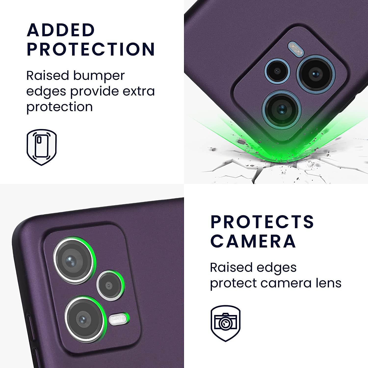 KW Xiaomi Redmi Note 12 Pro+ Θήκη Σιλικόνης TPU - Metallic Blackberry - 60712.115