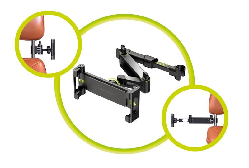 Mobile Origin Stretchable Βάση Αυτοκίνητου για τα Πίσω Καθίσματα MO7 - Black