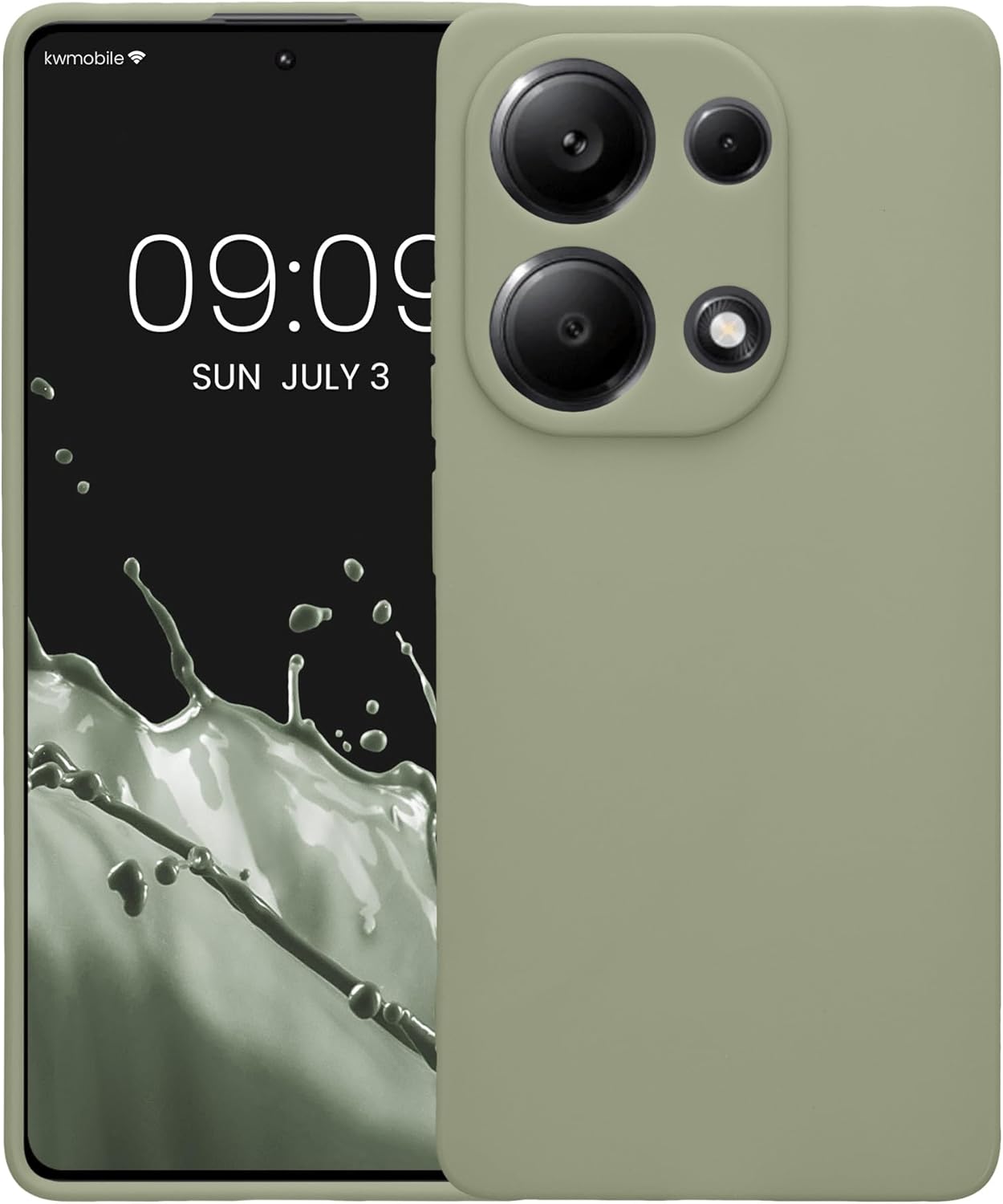 KW Xiaomi Redmi Note 13 Pro 4G Θήκη Σιλικόνης TPU - Grey Green