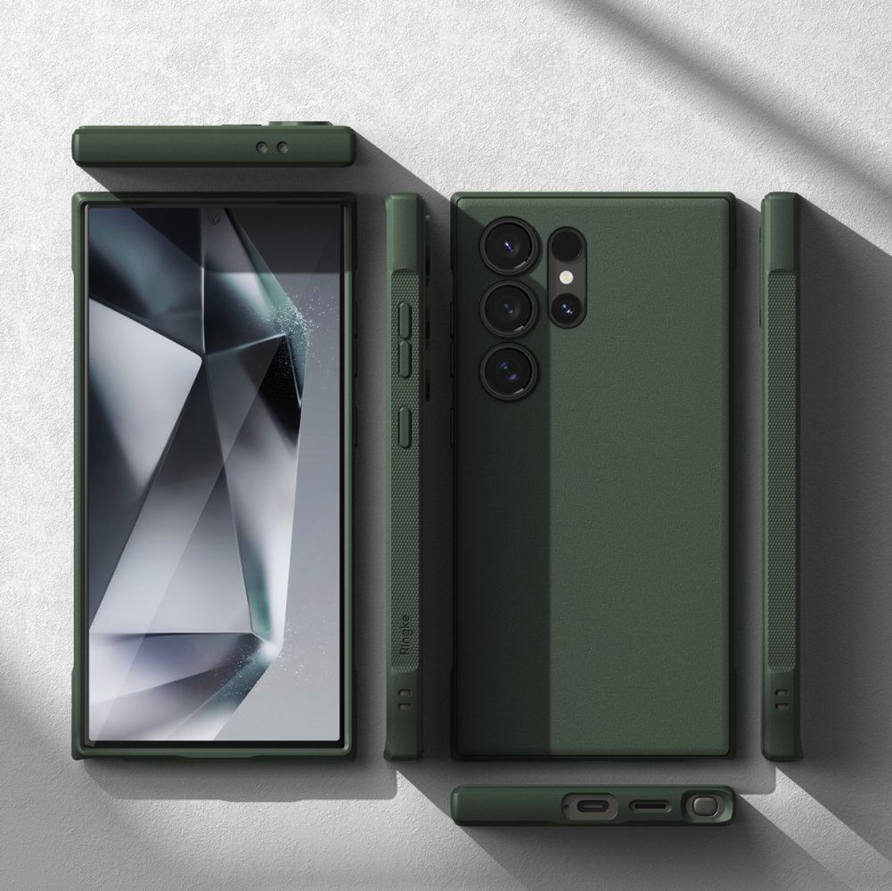 Ringke Samsung Galaxy S24 Ultra Onyx Durable TPU Case Θήκη Σιλικόνης - Dark Green
