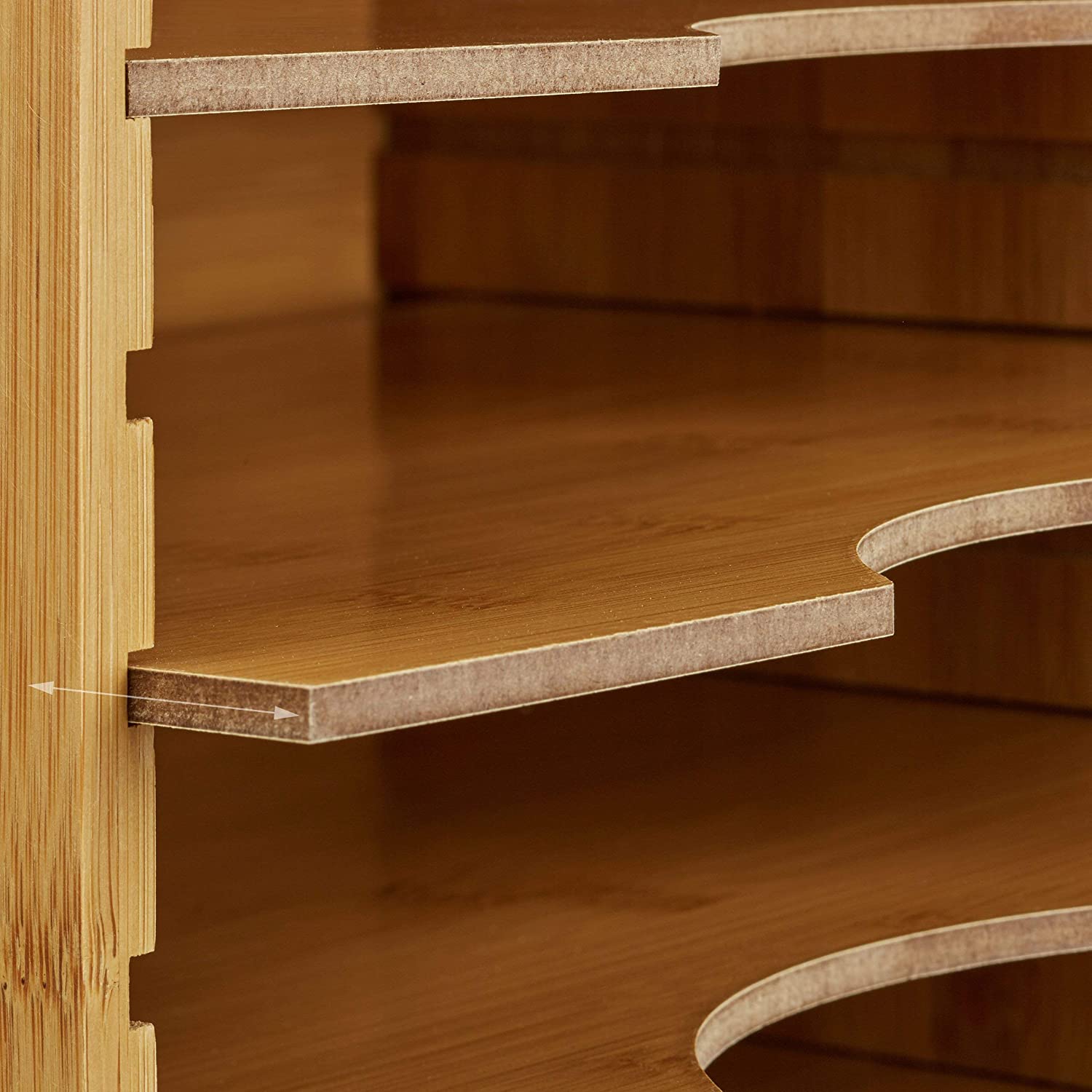 Relaxdays Ράφι Οργάνωσης Σημειώσεων και Εγγράφων από Bamboo - Natural - 4052025203221