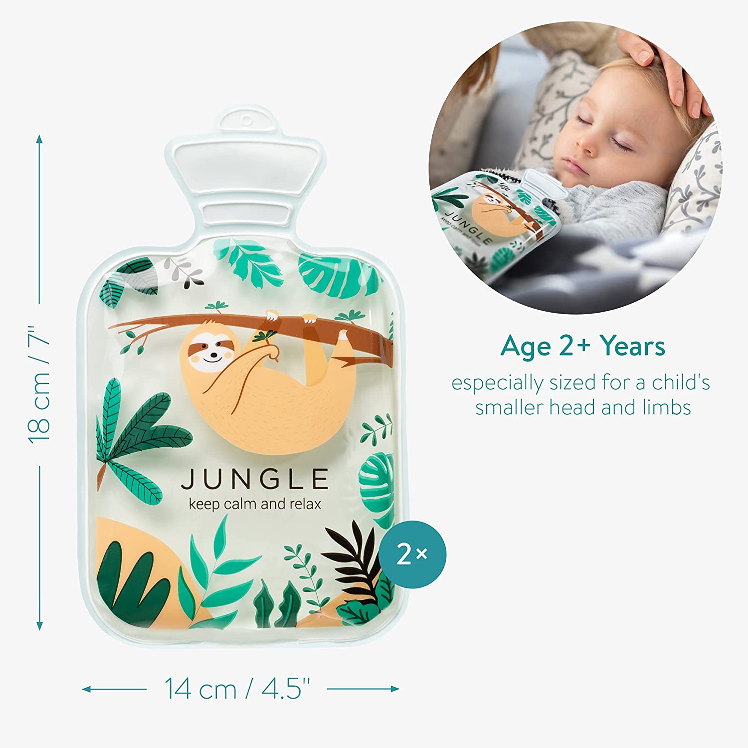 Navaris Σετ με 2 Παιδικές Κομπρέσες Θέρμανσης / Ψύξης - Jungle - 53032.03